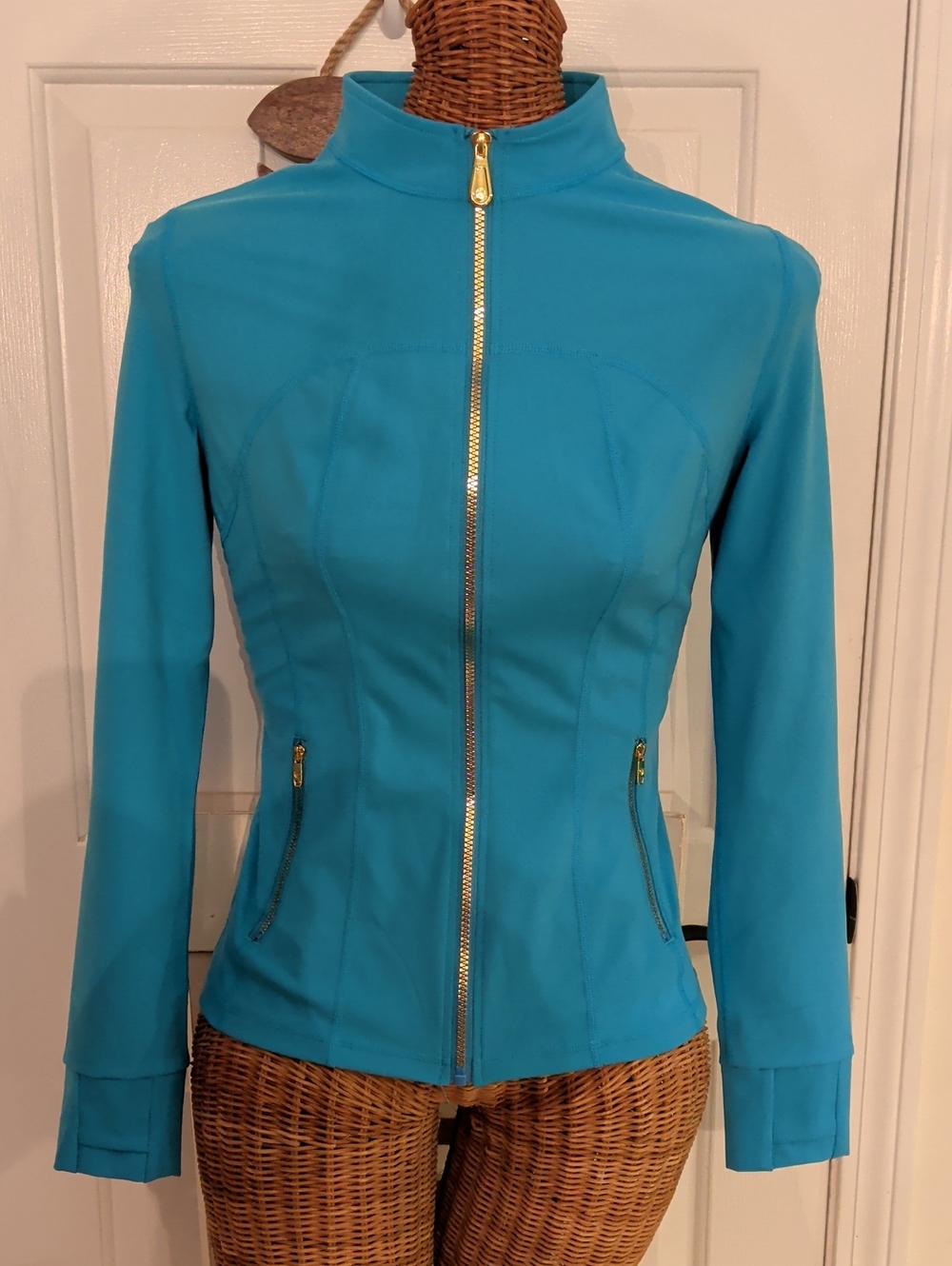 Uncia Active Women's Athletic Zip Jacket Blue Large Like New
